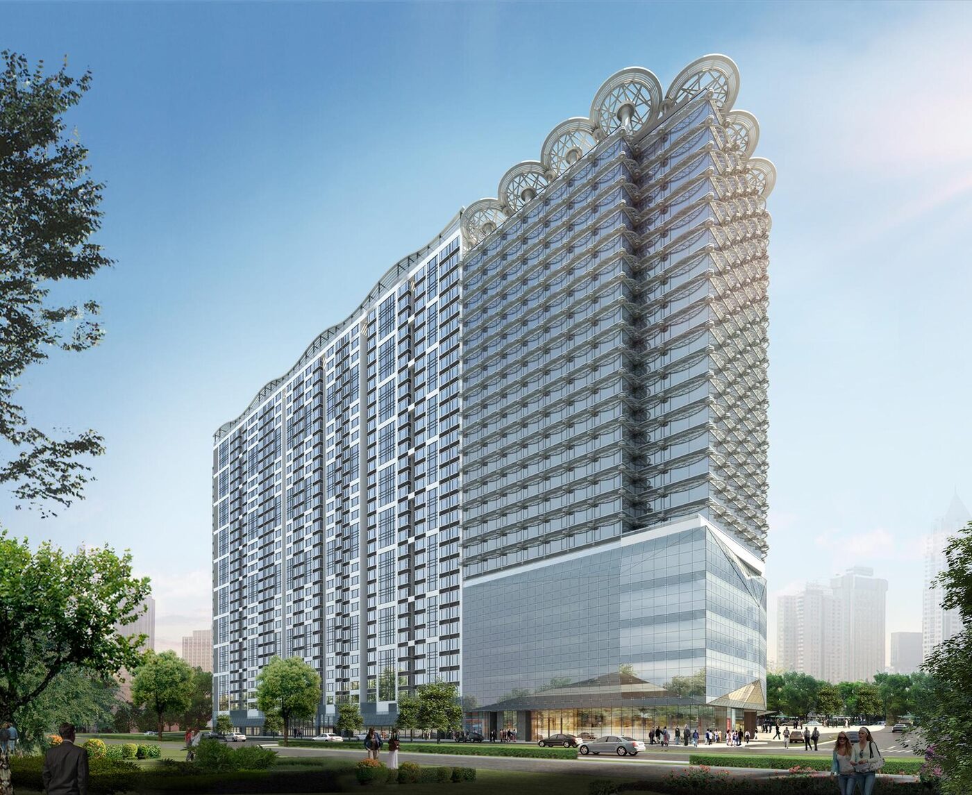 Architectural rendering of the scheme at Seac Pai Van, Coloane